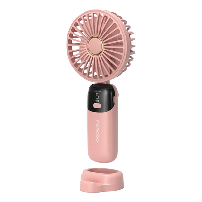 Porodo Lifestyle Chillo Flex Portable Handheld Fan with 5 Adjustable Speed Levels