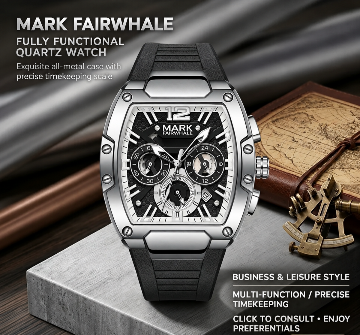 Mark Fairwhale Men’s Luxury watch-FW-5950